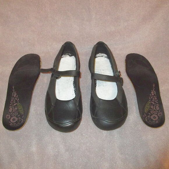 Keen Presidio Leather Mary Jane Shoes Size 9.5 Waterproof Comfort Flat Sneaker - Picture 3 of 10